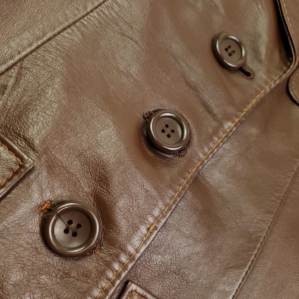 Echtes Leder Futter Leather Jacket Vintage 1970s Germany Women 38 EU (Small US) - Picture 13 of 15